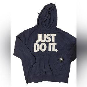 Mens Navy Nike Hoodie